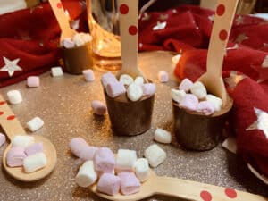 Hot Chocolate on Spoons