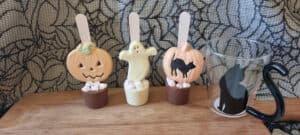 Halloween Chocolate Pumpkin Stirrers