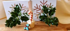 Candy Cane with White Chocolate Base