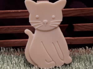Large White Chocolate Cat
